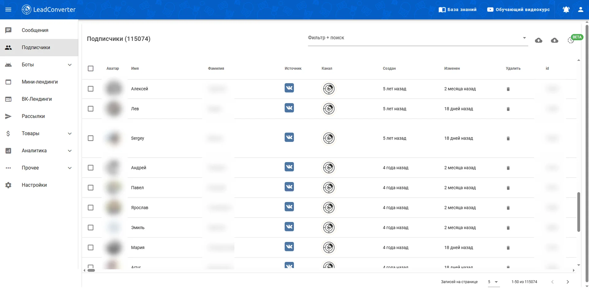 Подписчики